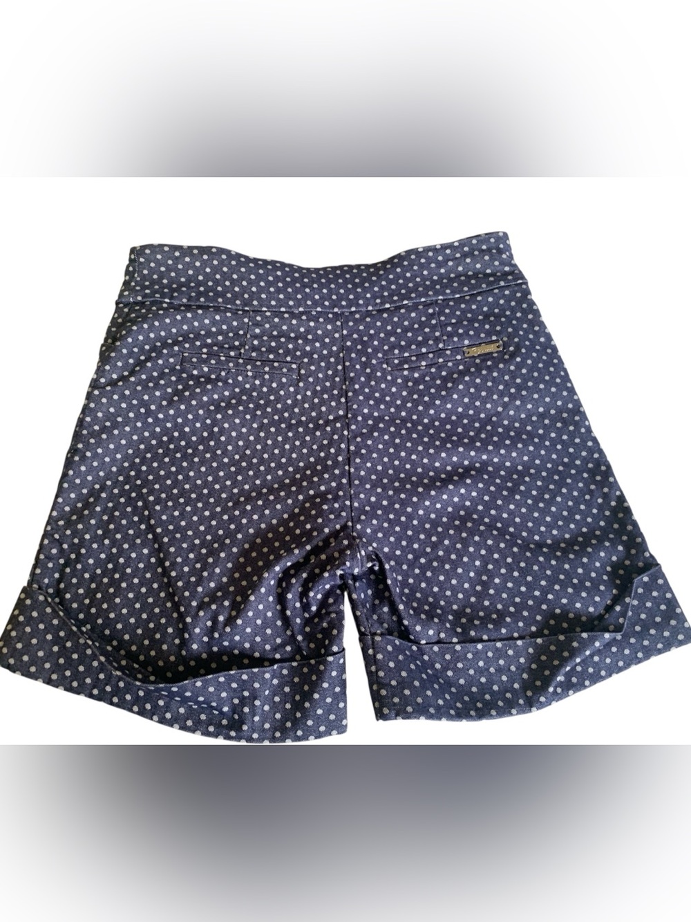 Rekucci Polka Dot Navy Women's Shorts - Picture 2 of 9